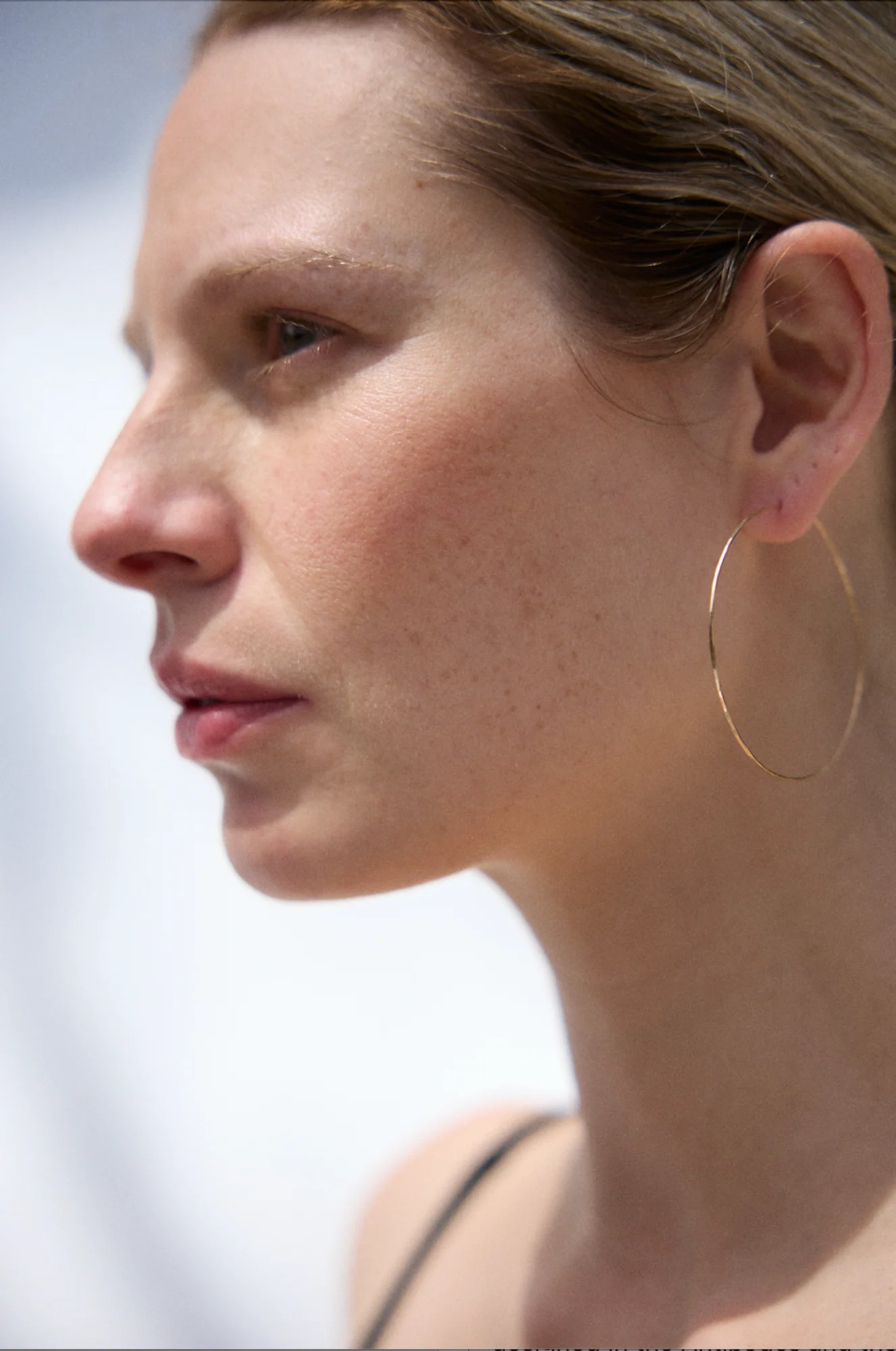 14K Hammered Hoops - Image 6