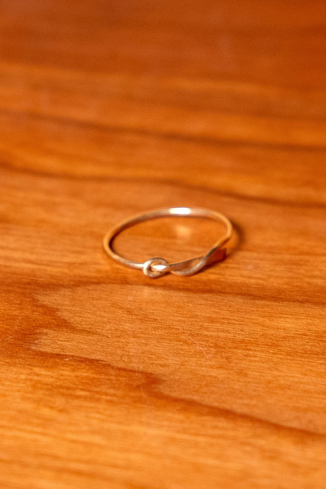 Thin 14K Knot Ring - Image 3
