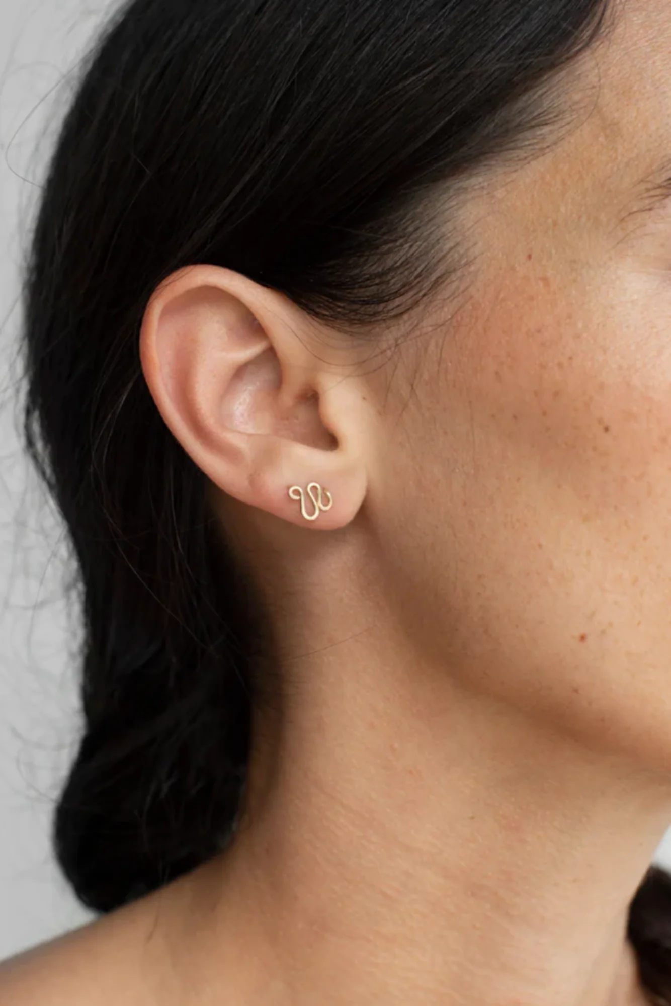 14k Wave Studs - Image 3