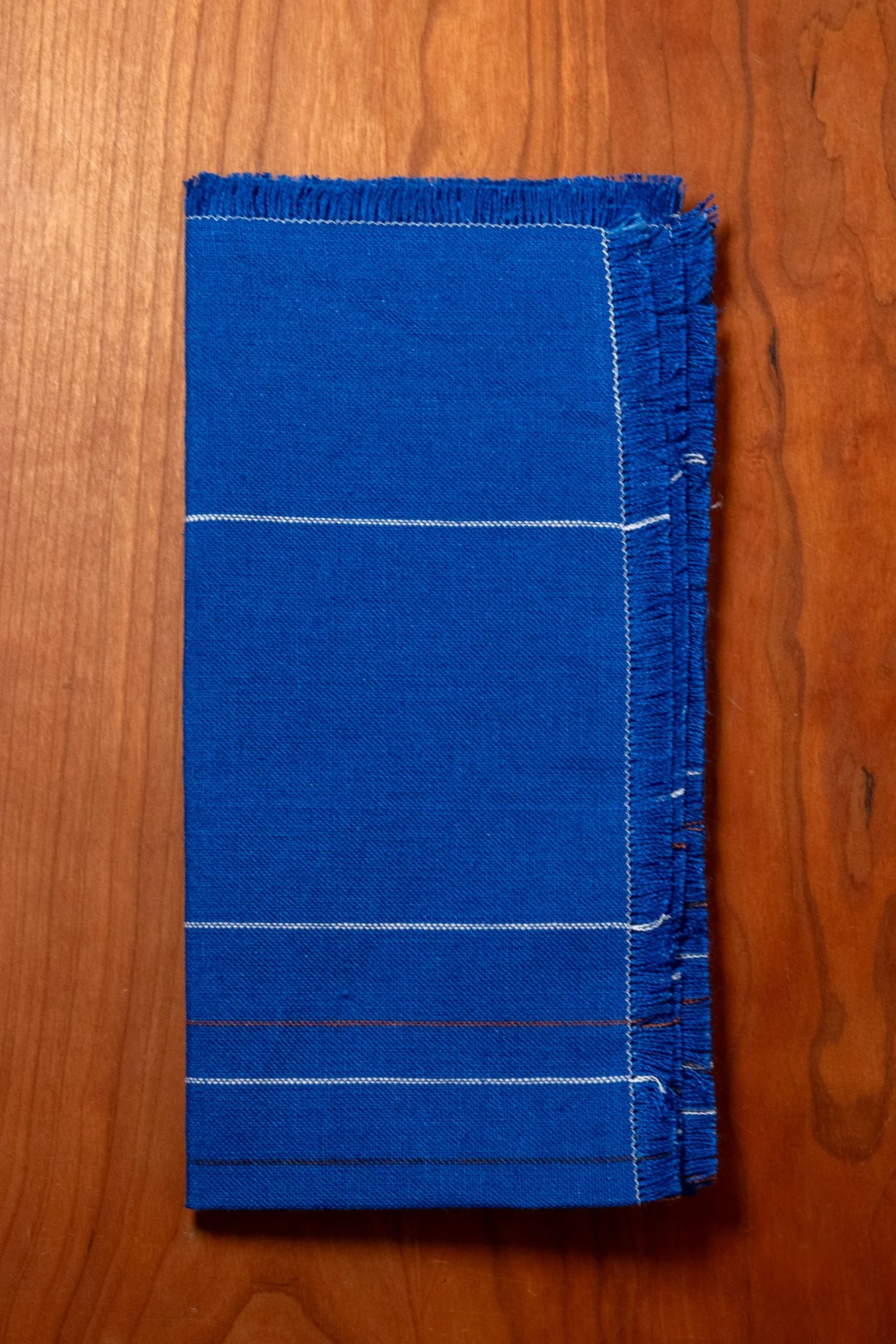 Chroma Fringed Napkin | Cobalt Blue - Image 3
