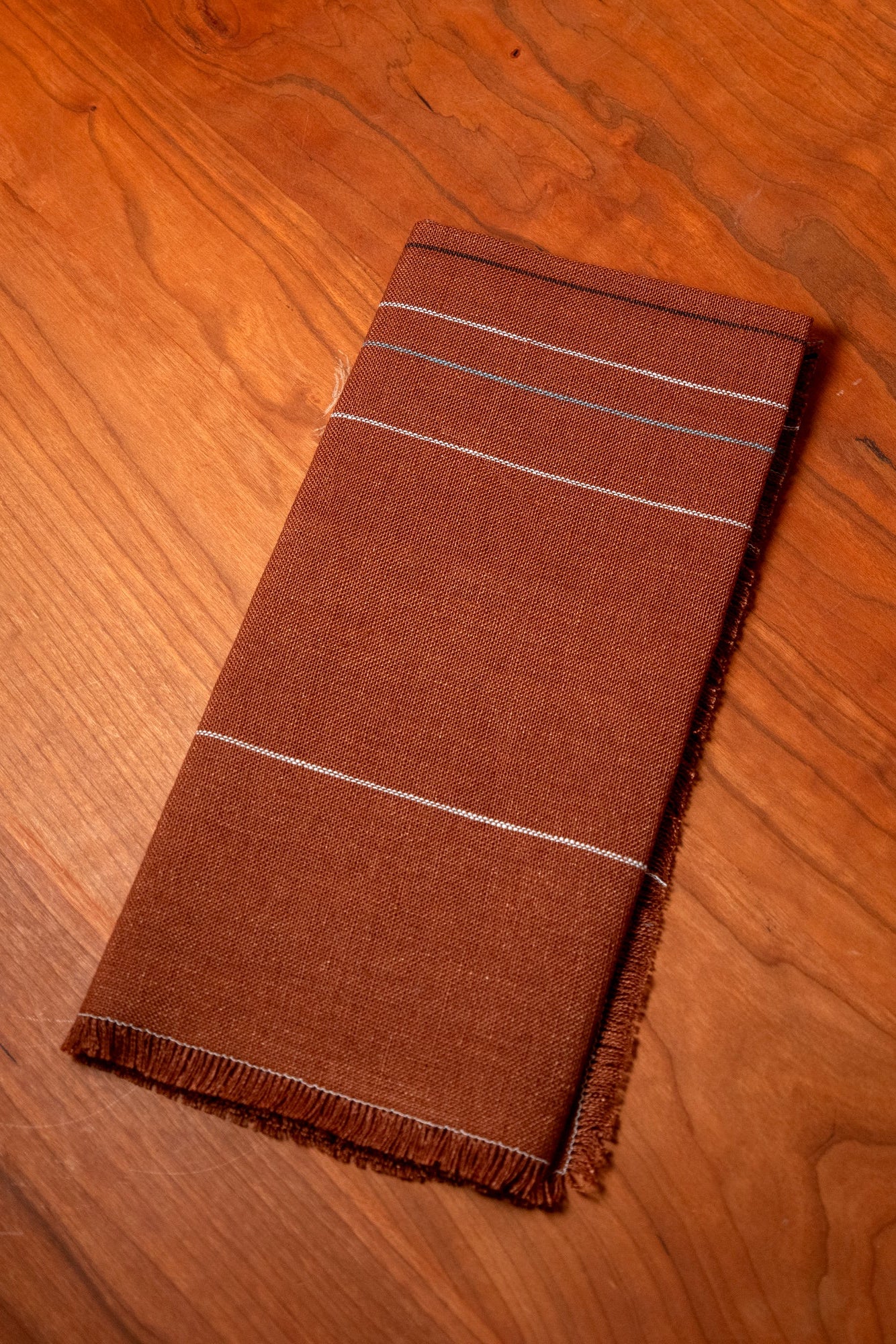 Chroma Fringed Napkin | Earth Brown - Image 3