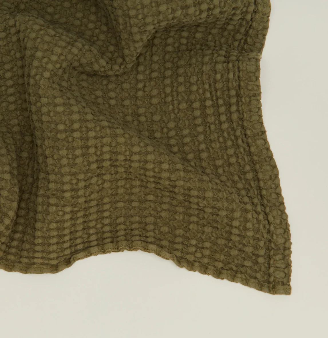 Olive Waffle Hand Towel - Image 3